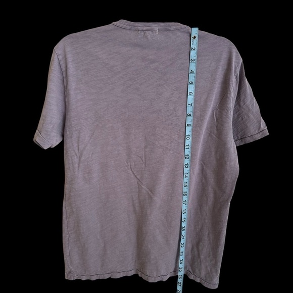 Alex Mill size Medium Purple Slub Cotton T Shirt Top Tee - Picture 3 of 4